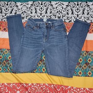 J. Crew Soft Denim Classic Blue Wash High Rise Skinny G7357 Jeans Size 25